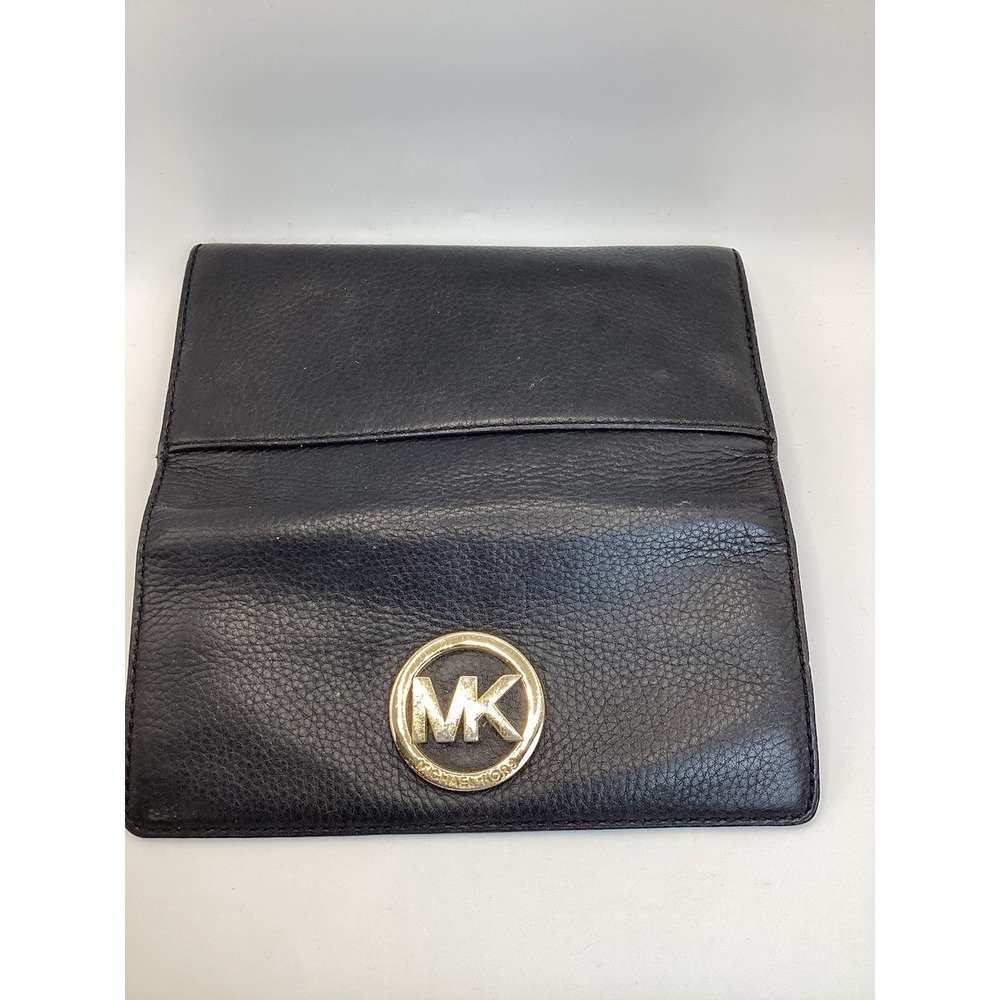 Michael Kors Jet Set Signature Multifunction Wallet - Black, Large
